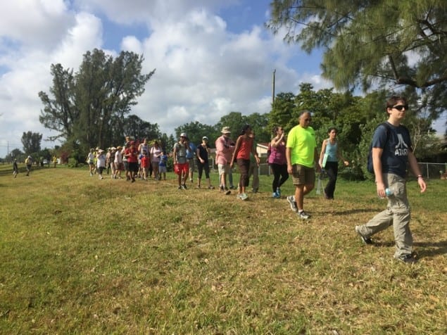 Local residents take first official hike along part of Ludlam Trail