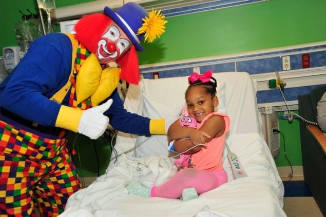 Tadpole the Clown brings joy to children’s hospital patients