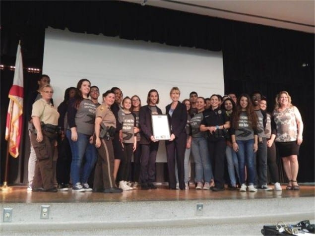 Cutler Bay High School students pledge to end distracted driving