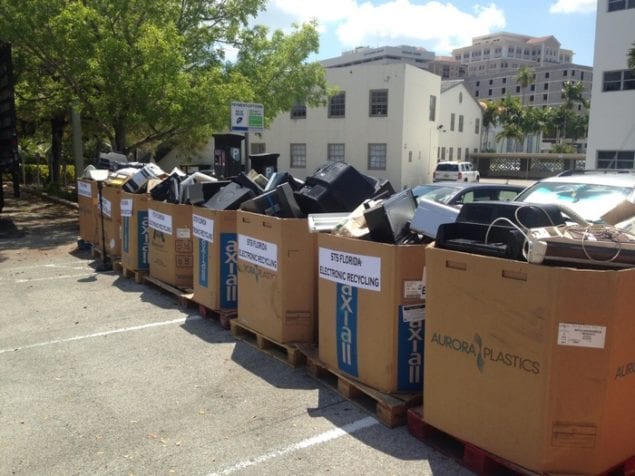 Gables collects 8,000 pounds of electronics