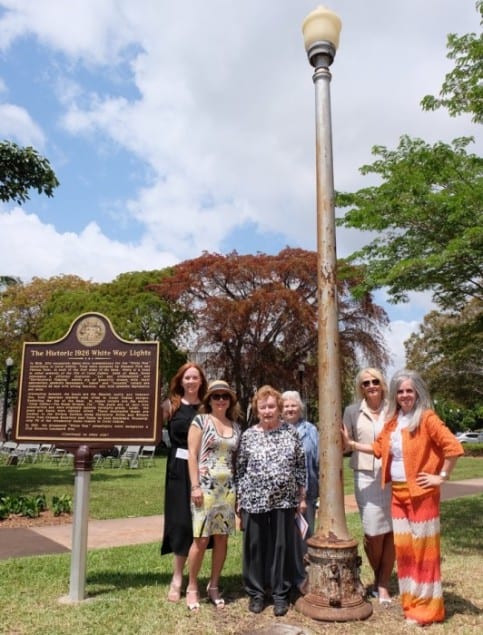 City unveils historical marker for 'White Way' streetlights