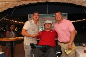 Woody Beckham with brothers, Alex Altizer (won smallest lionfish caught) and Will Beckham (Lionfish Bash Chair) 