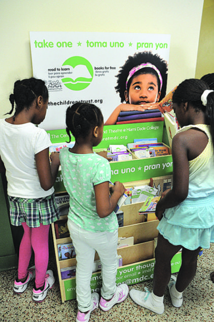 Kids collect thousands of books for community