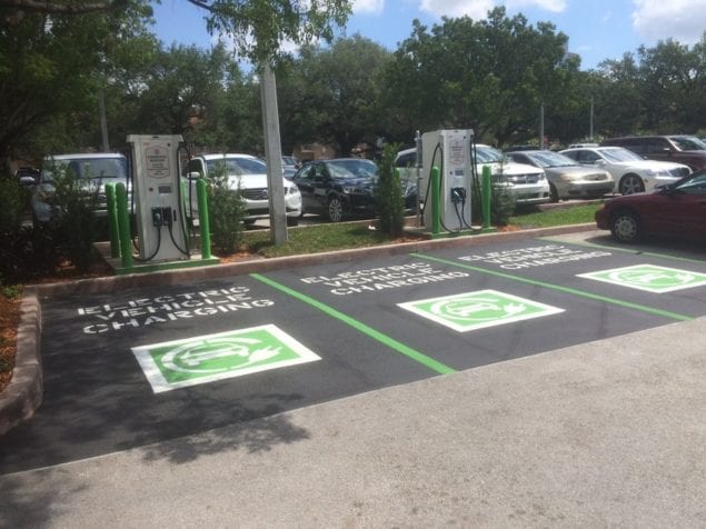 Charging stations open at City Hall's parking lot