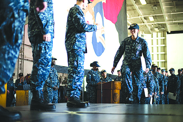 Miami sailor promoted aboard Navy carrier