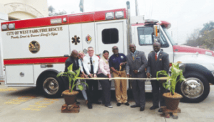 The Mayor, City Commission, City Manager, City Attorney, Fire Chief, Station 27 Fire Department personnel, City Staff, and residents dedicated the City’s NEW Emergency Medical Services Truck on May 4, 2016.