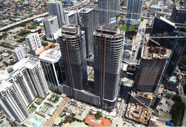 Moss & Associates celebrates external structure completion at Brickell Heights