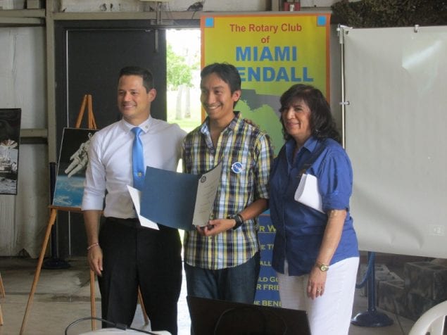 Local Rotary club presents first aviation scholarship