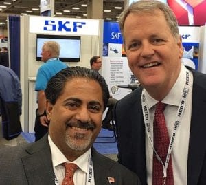 Tony Khoury (l), who founded multiple U.S. aviation companies, is pictured with Doug Parker, Chairman and CEO of American Airlines Group, Inc.