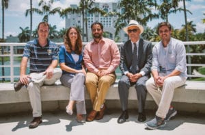 From left, psychologist Anthony Dick, physicist Angie Laird, psychologist Raul Gonzalez, public health expert Eric Wagner and neuroscientist Matthew Sutherland are part of a 14-member team from FIU that will contribute to the ABCD research study.