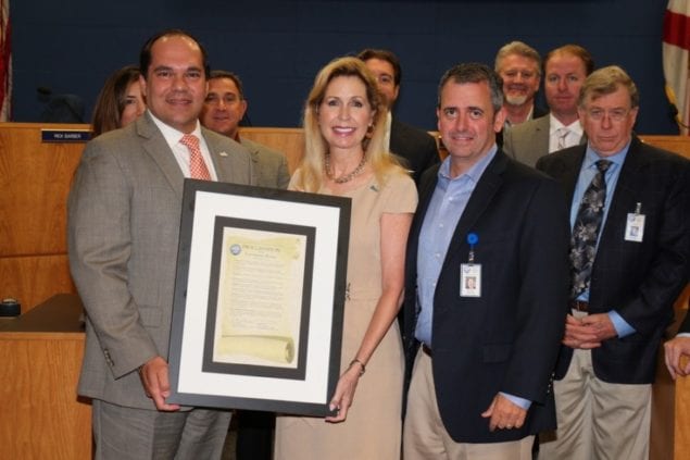 Town receives proclamation from SFWMD Governing Board