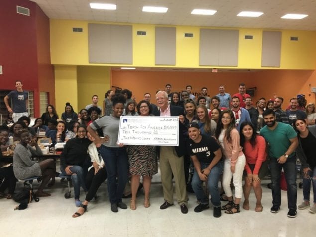 Teach For America–Miami-Dade receives $10K donation from Investor Solutions