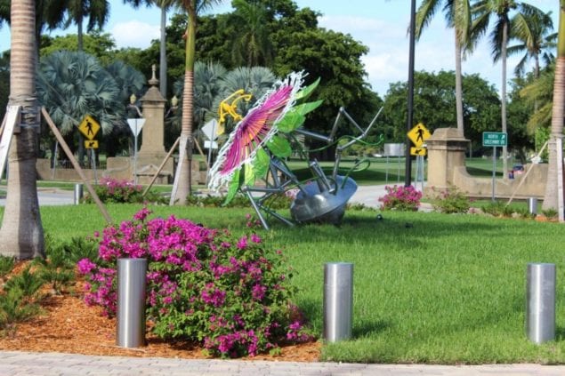 Flower sculptures: Residents love them, love them not