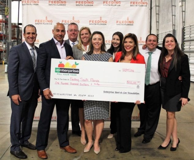 Feeding South Florida receives $100,000 from Enterprise Rent-A-Car Foundation