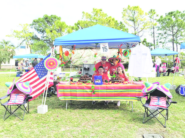 Seen here are folks from Coral Gables Hospital who participated in the Rotary Club of Coral Gables Inaugural Chili Cook-Off.  They won top prize for best chili.