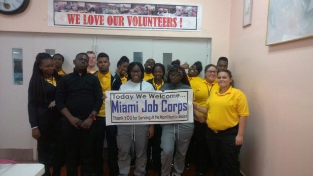 Miami Job Corps Center honored as 'Volunteer Group of the Month'