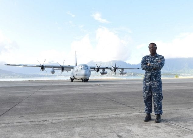 Sailor serves in Pearl Harbor at Pacific Fleet Headquarters