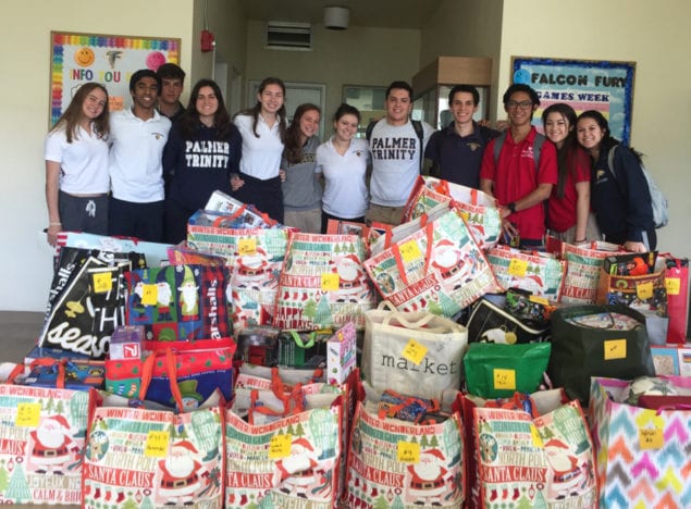 Palmer Trinity School students run toy drive to benefit MUJER families