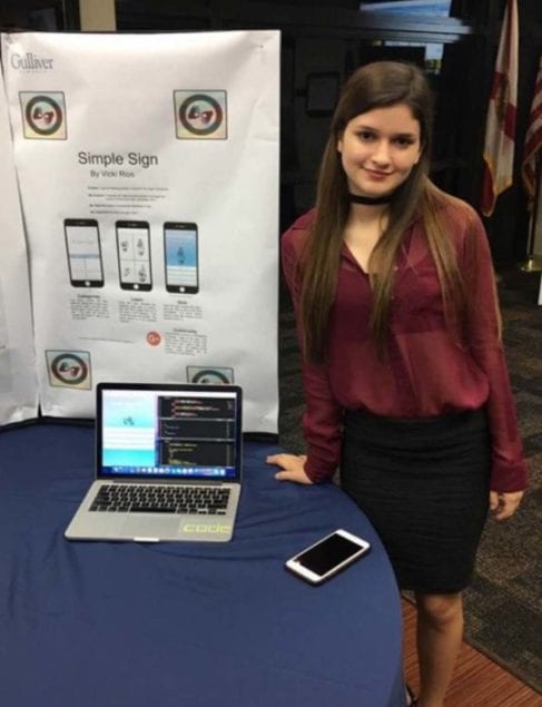 Gulliver Prep student creates innovative sign language app