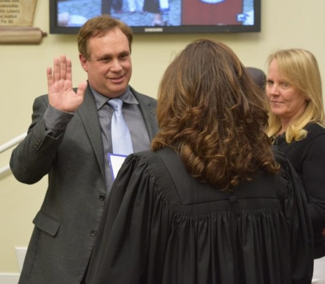 Village conducts swearing-in ceremony for DuBois, Singer