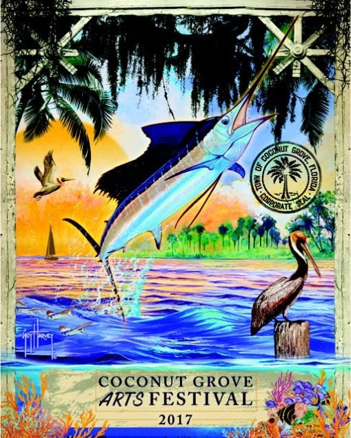 Coconut Grove Arts Festival selects Guy Harvey as artist of 2017 poster