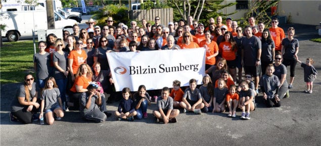 More than 100 Bilzin Sumberg attorneys, staff and their families came together for an annual Bilzin Sumberg Cares Day of Service on Jan. 21 at Dr. Armando Badia Senior Center. 