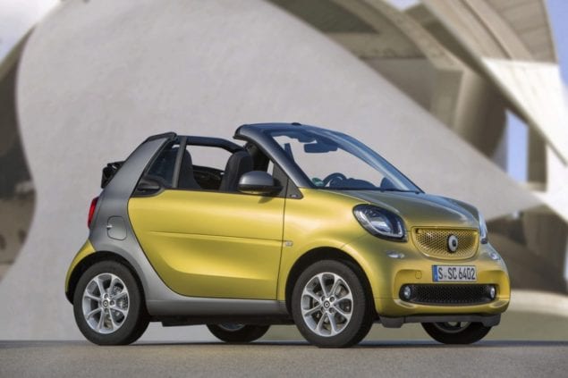 2017 brings a new look for the Smart Fortwo Cabrio