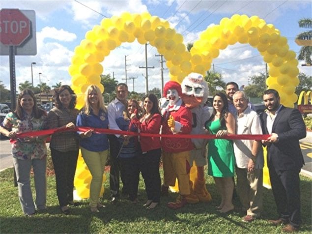 Remodeled McDonalds reopens on S. Dixie Hwy.