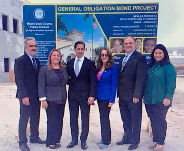 Miami-Dade County Schools hosts topping-off event at Doral K-8 Center