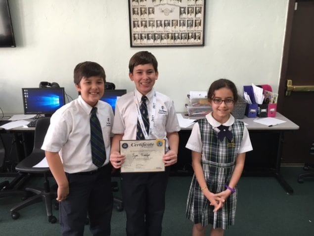 St. Theresa School student qualifies for National Geographic state competition.