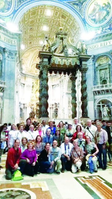Members of St. Louis parish made a pilgrimage to Italy