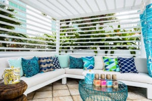 A peek at the reimagined iconic resort’s custom designed cabanas by renowned designer, Trina Turk