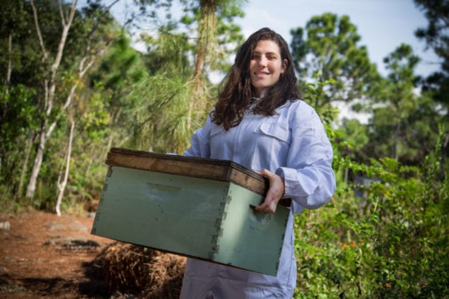 Senior marketing major Andrea Saladrigas, winner of iChangeFIU and founder of Master Honey