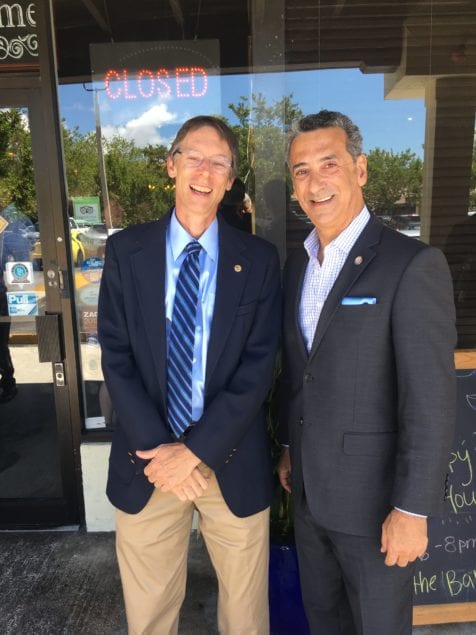 Mayor Philip Stoddard and State Representative Robert Asencio were at the Pinecrest Tribune Luncheon. 