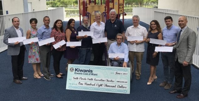 The Kiwanis Club of Miami gives $108,000 to community groups