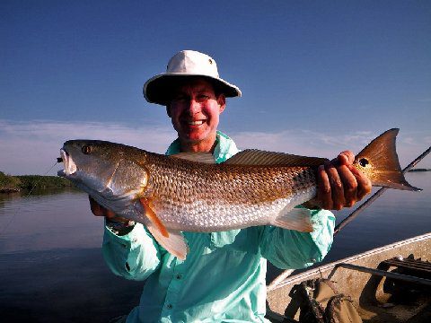 Mike with his redfish catch