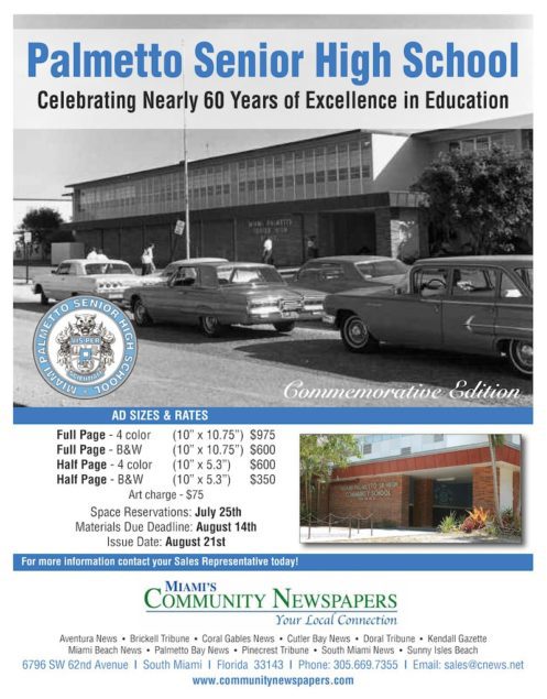 PALMETTO HIGH SCHOOL 60th ANNIVERSARY EDITION