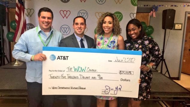 AT&T makes $25K donation to The WOW Center in Miami