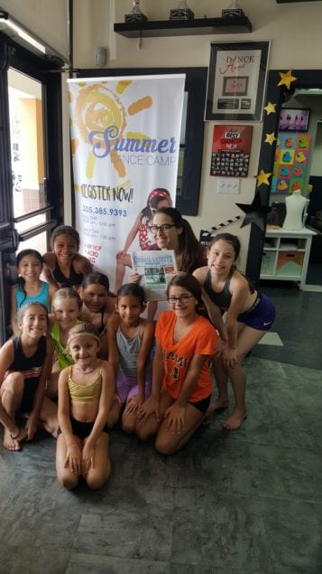 Kendall Gazette read at Dance Unlimited