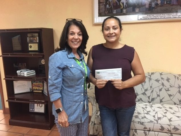 FirstBank Florida recognizes employee with donation to charities of her choice