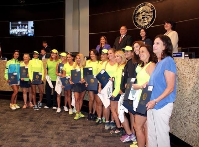 Concejo de la Ciudad del Doral Premia a las Campeonas de Tenis