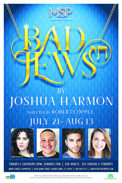 Comedy Bad Jews to appear at Main Street Playhouse