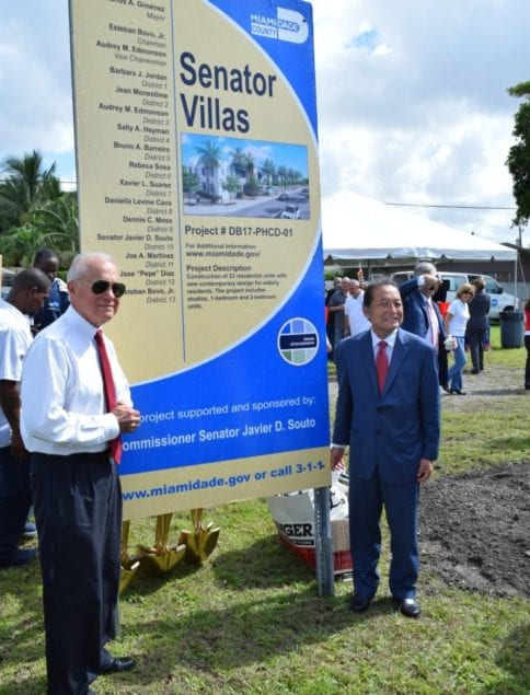 Senator Villas among community projects commissioner promised