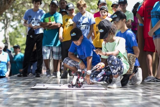 Town hosts Back-to-School Bash and Robotics Exhibition