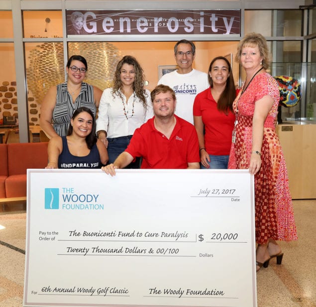 The Woody Foundation donates $20,000 to The Buoniconti Fund