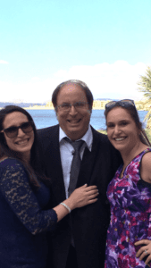 Michael Rosenberg with his two daughters.