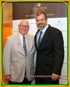 The 2017 Gala is a salute to outgoing Chairman Joe Gallaher (r) and incoming incoming Chair Ken Kistner.