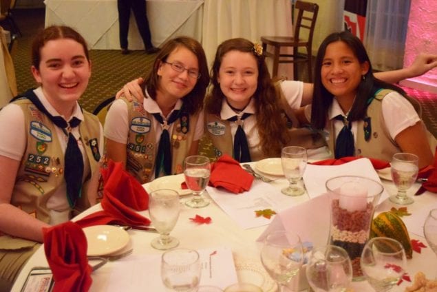 Local Girl Scouts participate FRWND meeting ceremonies