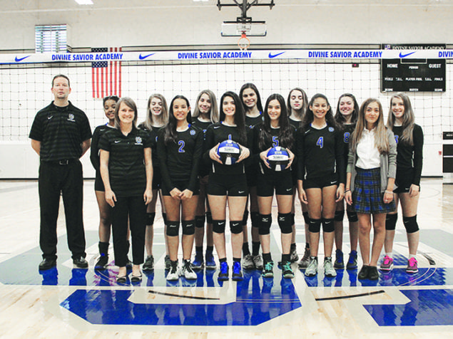 The Divine Savior Academy Varsity Volleyball team has once again shown that they have smarts