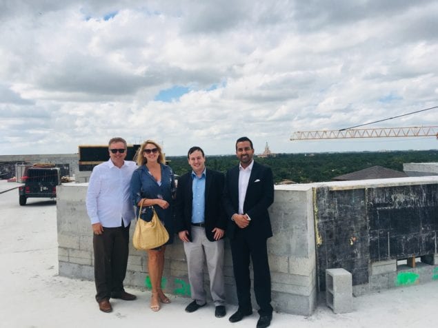 Curbelo, local officials attend Merrick Manor top-off event